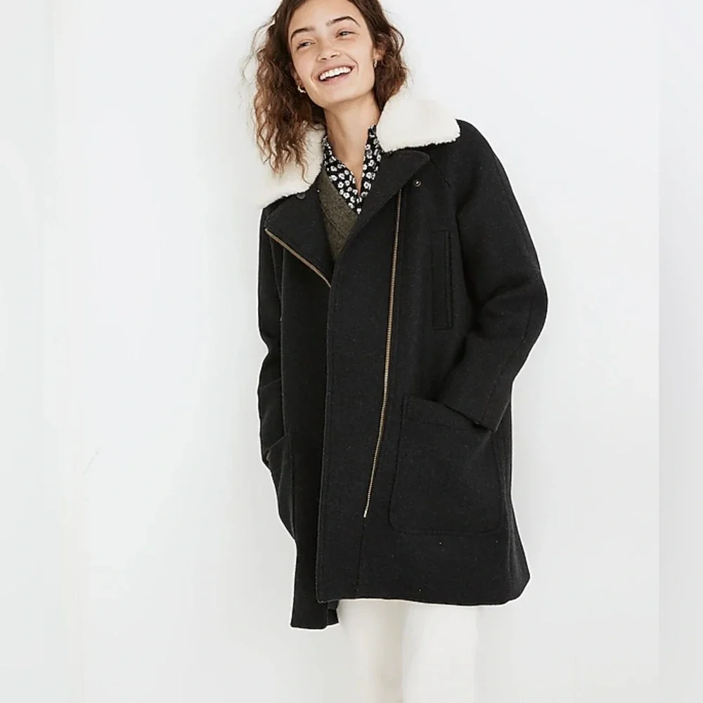 Madewell Eldridge Zip Coat in perfect condition - beautiful coat - size M - Picture 7 of 7